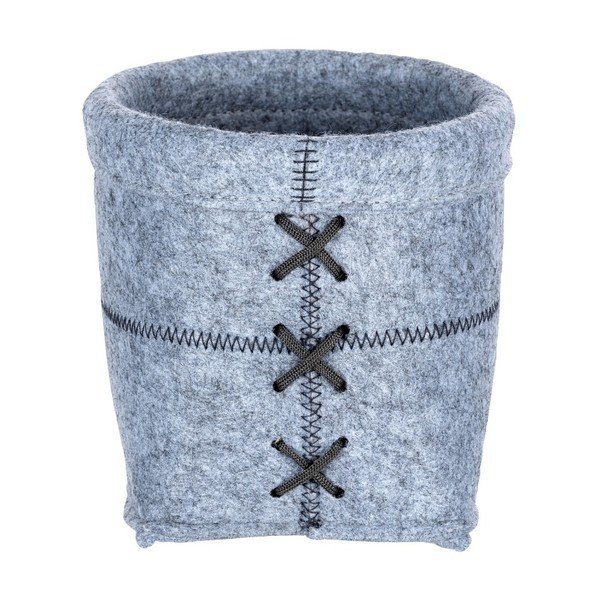 Coșuleț împletit Wenko Mara, lățime 15 cm, gri deschis-image-1