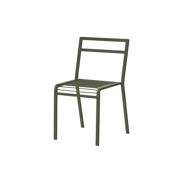 Scaun de grădină verde din metal Oto – noo.ma