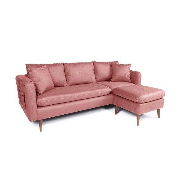 Canapea roz-deschis 215 cm Sofia – Balcab Home-image-2