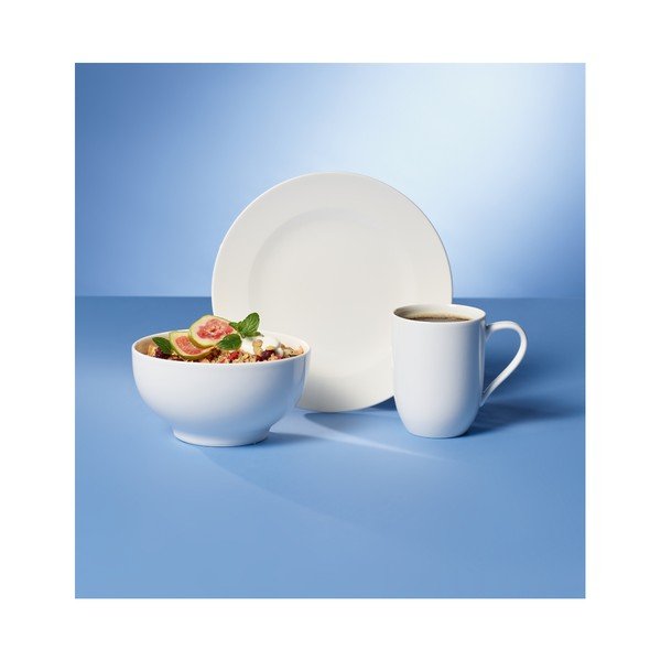 Set cană, bol și farfurie din porțelan pentru desert Villeroy & Boch For Me, alb-image-1