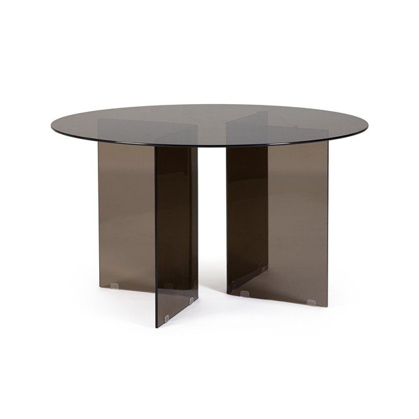Masă de dining rotundă din sticlă ø 130 cm Iride – Bizzotto