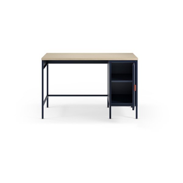 Birou cu blat cu aspect de lemn de stejar 60x120 cm Sayla – Marckeric-image-3