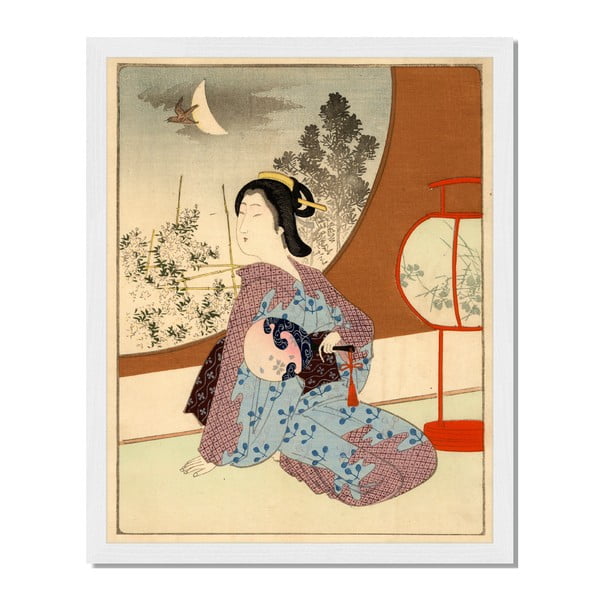 Tablou înrămat Liv Corday Asian Geisha, 40 x 50 cm
