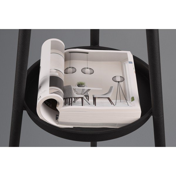 Lampadar negru cu raft (înălțime 152 cm) Colette – Reality-image-2