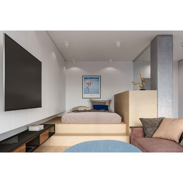 Plafonieră Sollux Luigi, alb-image-1