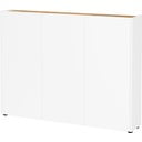 Dulap alb cu aspect de lemn de stejar 138x105x25 cm Libbiano – Germania