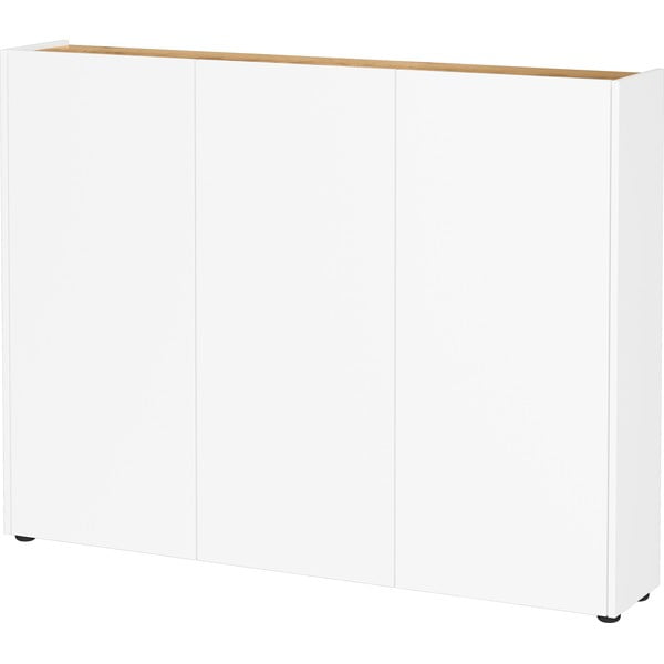 Dulap alb cu aspect de lemn de stejar 138x105x25 cm Libbiano – Germania