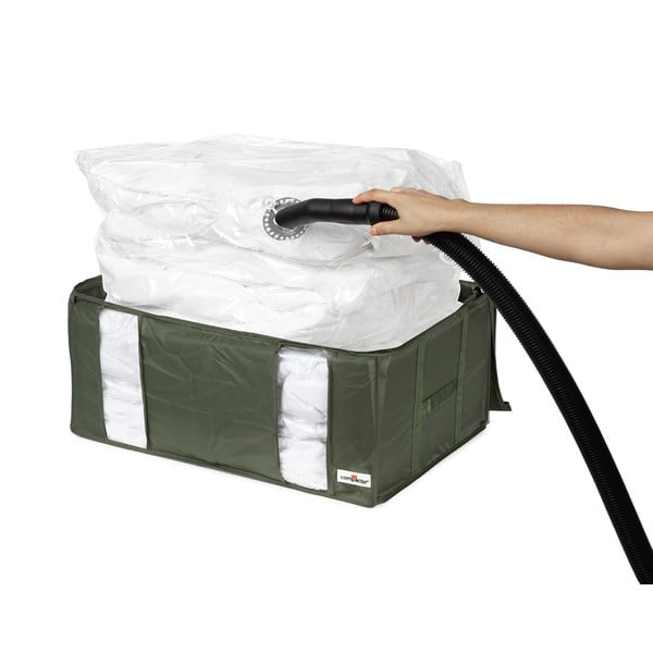 Cutie de depozitare pentru haine din material textil cu vacuum 65x45x27 cm Ecologik – Compactor
