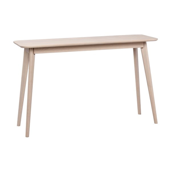 Masă consolă în culoare naturală cu aspect de lemn de stejar 120x40 cm Yumi - Rowico-image-3