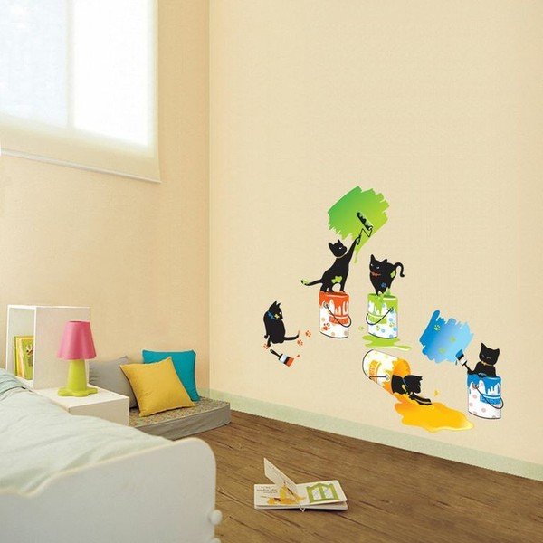 Autocolant Ambiance Cats and Paints-image-1