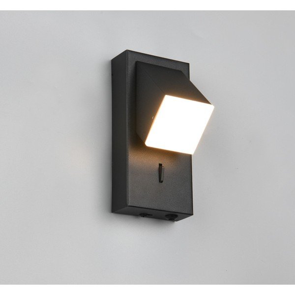 Aplică de perete negru-mat LED Raglan – Trio-image-2