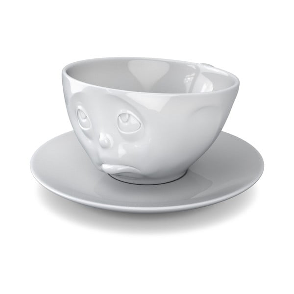 Ceașcă din porțelan pentru cafea 58products Oh please, 200 ml, alb-image-3