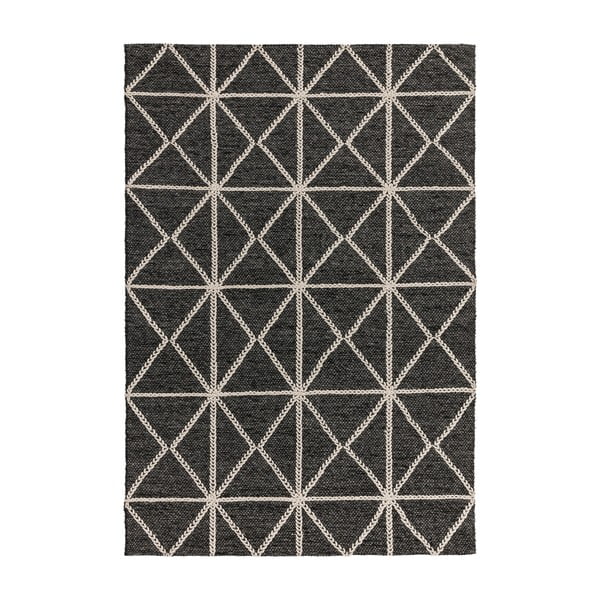 Covor Asiatic Carpets Prism, 160 x 230 cm, negru-bej