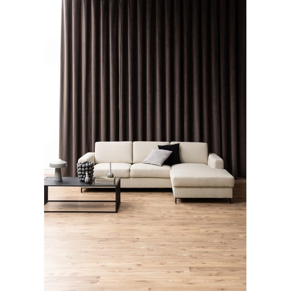 Măsuță de cafea neagră cu blat din sticlă 60x120 cm Strington – Actona-image-1