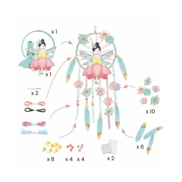 Prinzător de vise DIY Djeco „Fata în lotus”-image-1