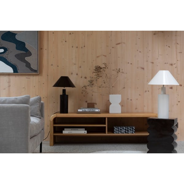 Comodă TV în culoare naturală cu aspect de lemn de stejar 160x45x40 cm Brave – Zuiver-image-1