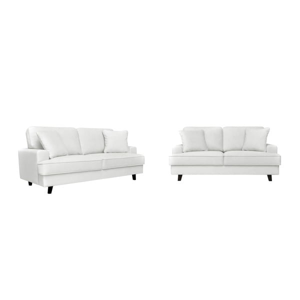 Set 2 canapele, cu 2 și cu 3 locuri, Cosmopolitan design Berlin, gri argintiu