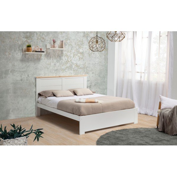 Pat matrimonial alb 140x190 cm Akira – Marckeric-image-1