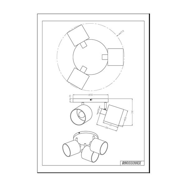 Plafonieră albă Tommy – Reality-image-2