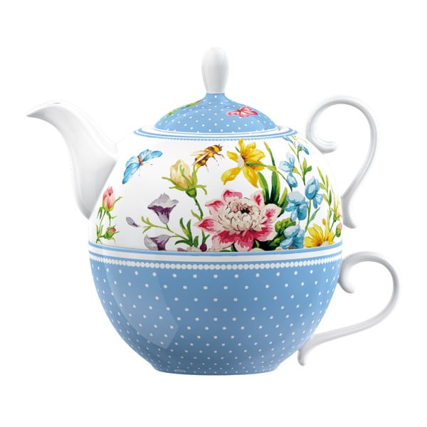 Ceașcă din porțelan și ceainic Creative Tops English Garden