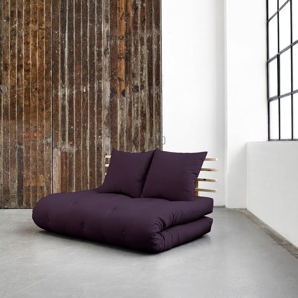 Canapea extensibilă Karup Shin Sano Natur/Purple