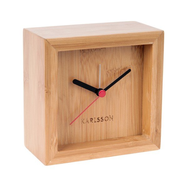 Ceas de masă din bambus Karlsson Franky, lățime 10 cm-image-2
