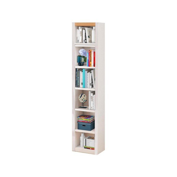 Bibliotecă din lemn de pin Støraa Baylee, lățime 47 cm, alb-image-1