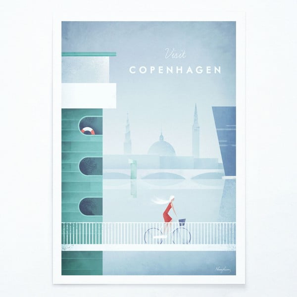 Poster Travelposter Copenhagen, 50 x 70 cm