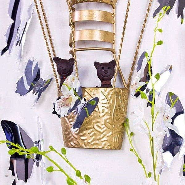 Set 12 autocolante cu efect 3D Ambiance Mirror Butterflies-image-2