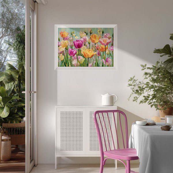 Tablou cu ramă imprimat 75x56 cm Spring Tulip – Styler-image-1