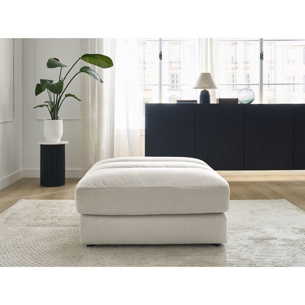 Taburet bej cu tapițerie din catifea Sierra – Bobochic Paris-image-4