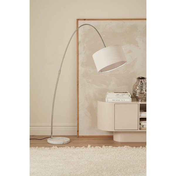 Lampadar alb cu structură flexibilă din material textil (înălțime 145 cm) Arc – Ellos Home-image-1