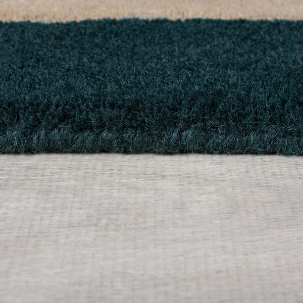 Covor verde închis țesut manual din lână 150x240 cm Labyrinth Shaped – Flair Rugs-image-4