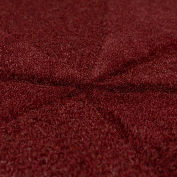Covor burgundy țesut manual din lână 160x230 cm Shard Red – Flair Rugs-image-3
