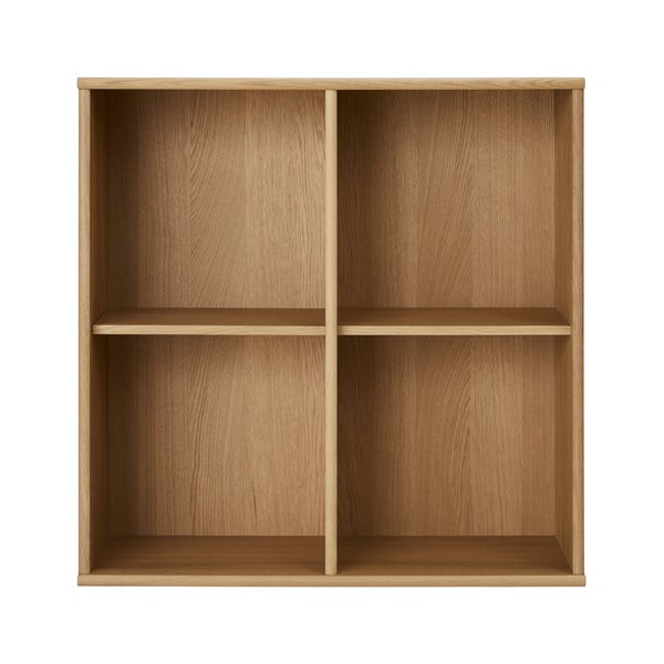 Bibliotecă în culoare naturală cu aspect de lemn de stejar suspendată 70x70 cm Mistral – Hammel Furniture
