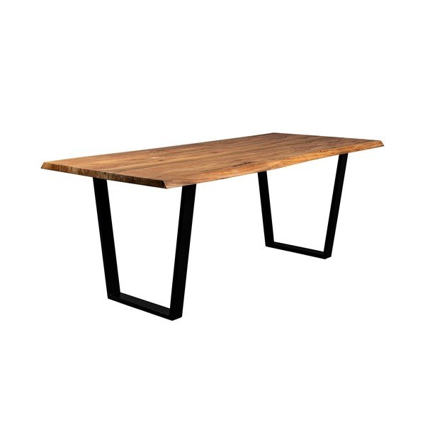 Masă de dining cu blat din lemn de acacia 90x220 cm Aka – Dutchbone-image-2