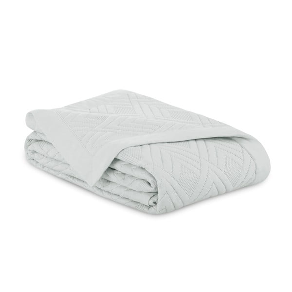 Cuvertură gri deschis matlasată din microfibră 170x210 cm Ophelia – Restilo