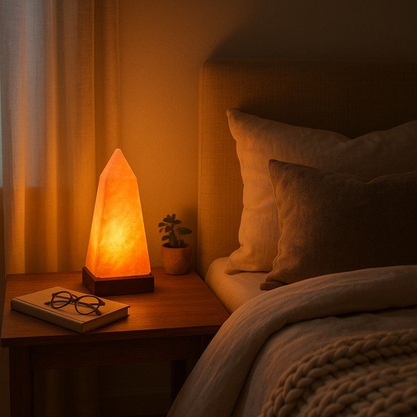 Lampă de sare portocalie (înălțime 28 cm) Nepal – Premier Housewares-image-2