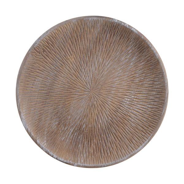 Tavă rotundă din lemn InArt Antique, diametru 40 cm