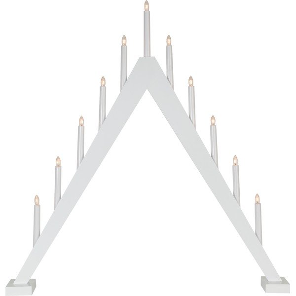 Sfeșnic cu LED pentru Crăciun Star Trading Trill, alb, înălțime 79 cm-image-2