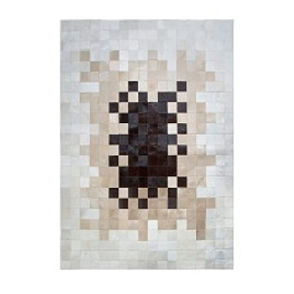 Covor din piele naturală Pipsa Degradada, 90 x 150 cm, bej