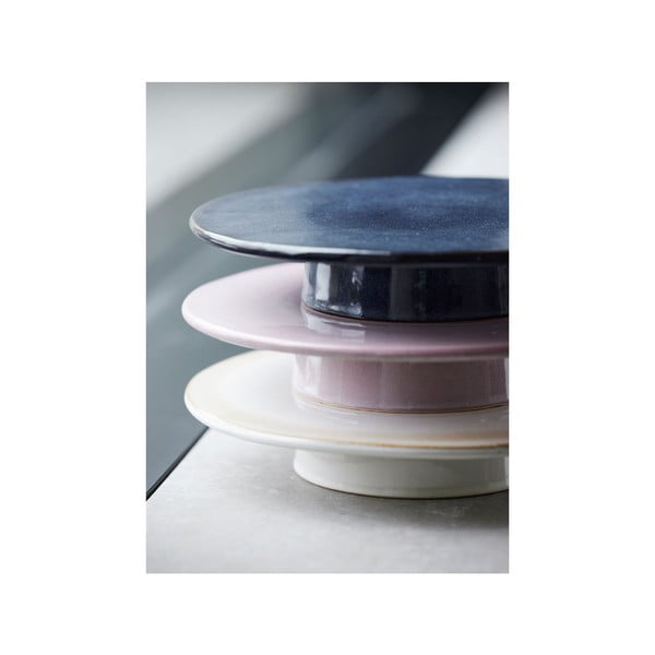 Platou pentru prăjituri din ceramică Gastro Dark Blue – Bitz-image-1