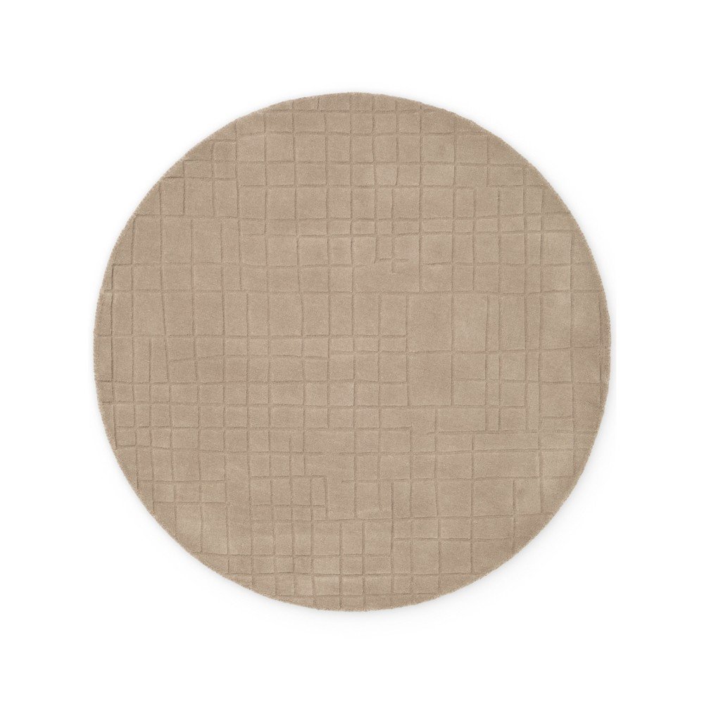 Covor maro rotund din lână ø 200 cm Kenso – Villeroy&Boch