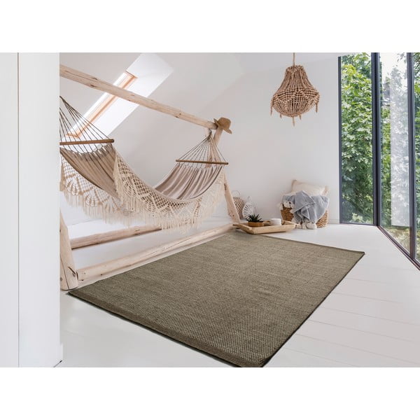 Covor din lână Universal Kiran Liso, 160 x 230 cm, maro-image-1