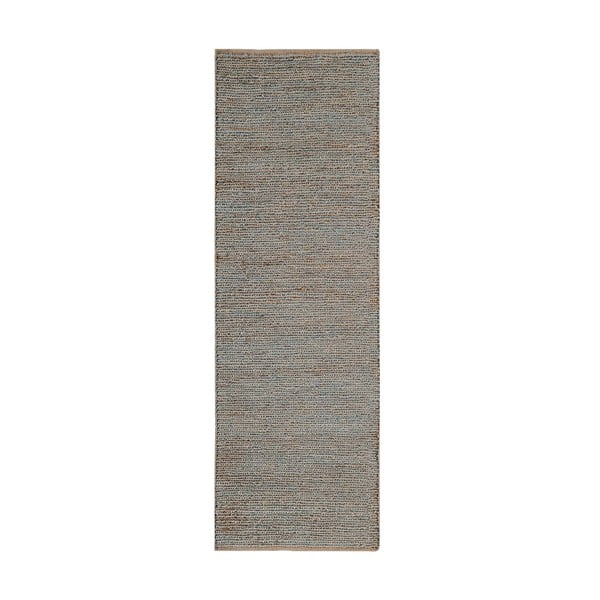 Covor tip traversă gri deschis handmade din iută 66x200 cm Soumak – Asiatic Carpets