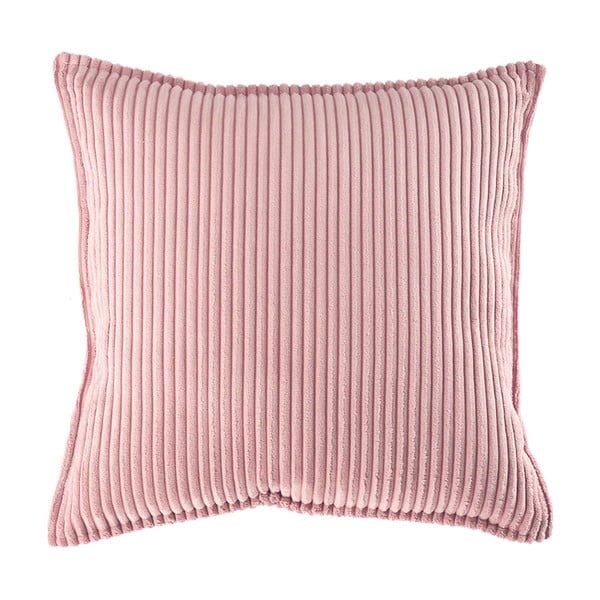 Pernă decorativă pentru copii roz cu tapițerie din catifea reiată Block – Wigiwama