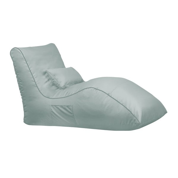 Beanbag în formă de șezlong Sit and Chill Palawan Claise Longue, gri