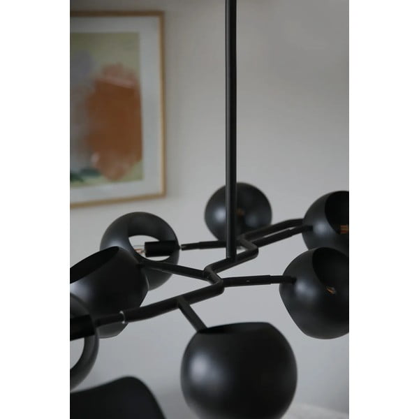 Lustră neagră cu abajur din metal Edgar – Markslöjd-image-3