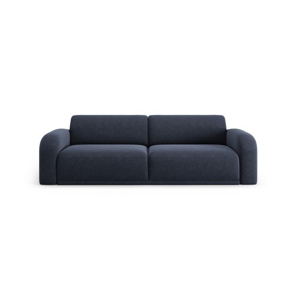 Canapea albastru-închis cu tapițerie din catifea 242 cm Erin – Micadoni Home