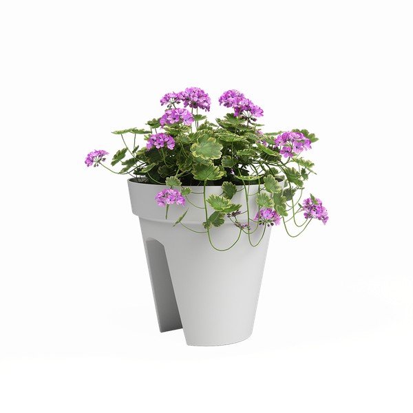 Ghiveci pentru balustradă din plastic reciclat ø 30 cm Capri – Artevasi-image-1